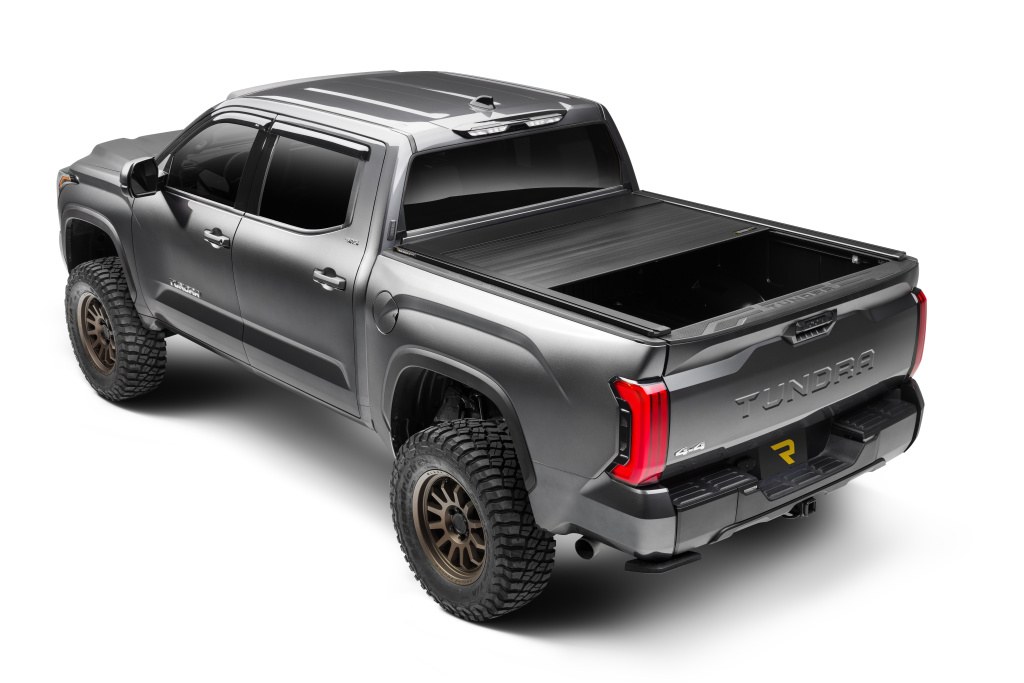Retrax Tonneau Cover, Retrax Eq, Power Retractable, Matte Black, Aluminum, Remote Control Lock, With LED Light – EQ0481-1