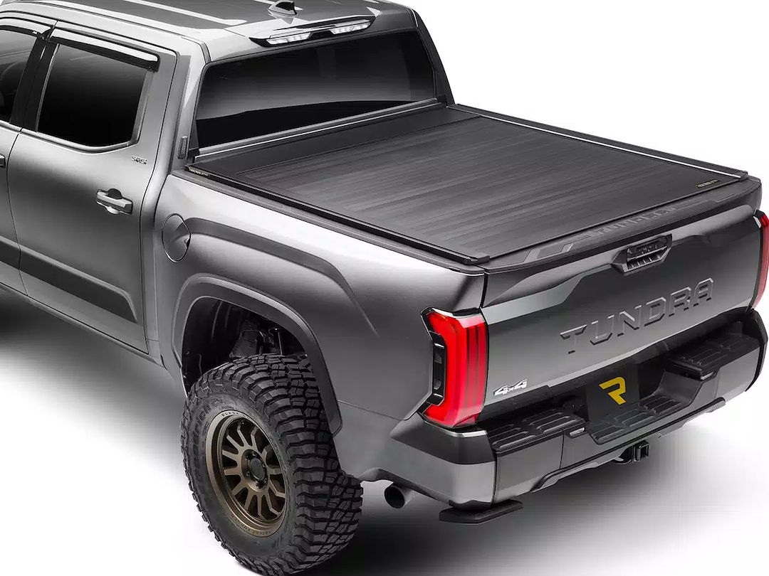 Retrax Tonneau Cover, Retrax Eq, Power Retractable, Low Profile, Matte Black, Aluminum, Remote Control Lock, With LED Light – EQ0852