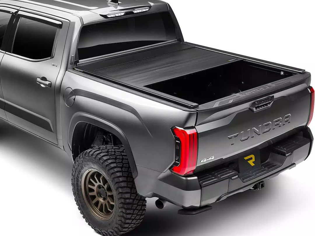 Retrax Tonneau Cover, Retrax Eq, Power Retractable, Low Profile, Matte Black, Aluminum, Remote Control Lock, With LED Light – EQ0852
