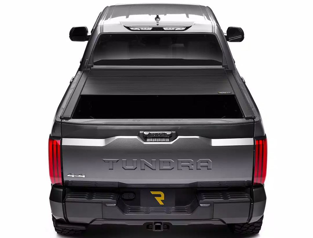 Retrax Tonneau Cover, Retrax Eq, Power Retractable, Low Profile, Matte Black, Aluminum, Remote Control Lock, With LED Light – EQ0852