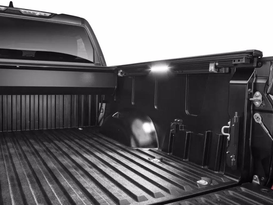 Retrax Cargo Area Light, LED Bulb, Clear, Mounts to Passenger Side Rail, Single, With Wiring Harness – F09-1200