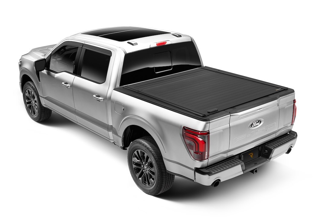 Retrax Tonneau Cover, Retraxpro Ez-Off™ FRC-4000, Manual Retractable, Removable Canister, Low Profile, Powder Coated Matte Black, Aluminum – R-T-80373