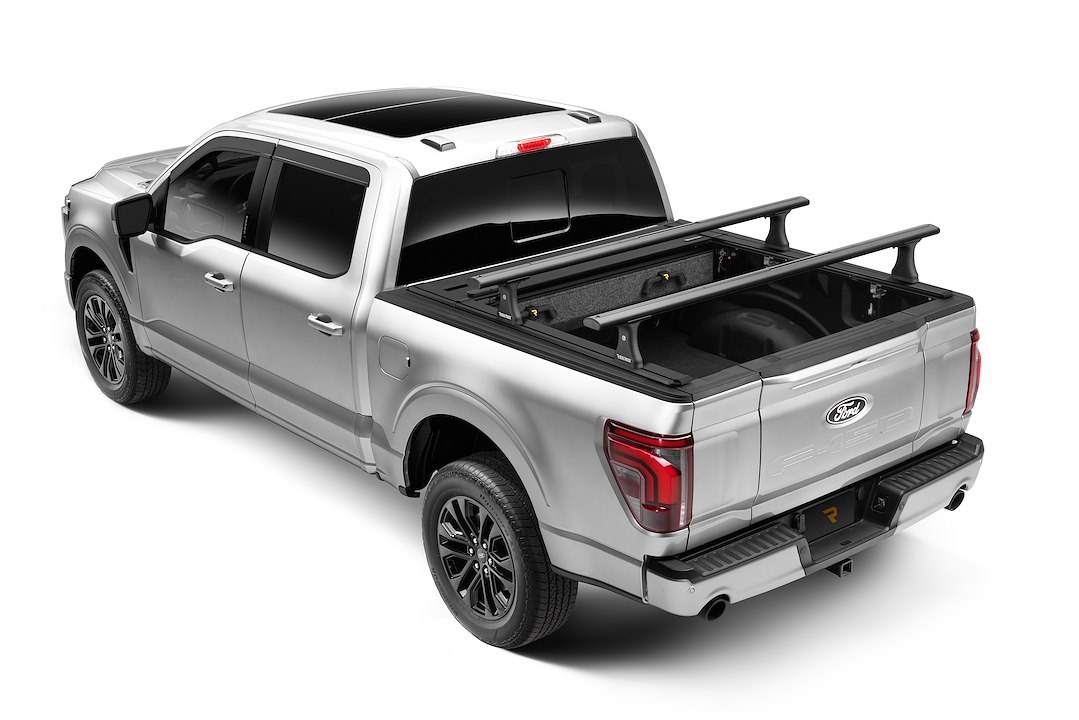 Retrax Tonneau Cover, Retraxpro Ez-Off™ FRC-4000, Manual Retractable, Removable Canister, Low Profile, Powder Coated Matte Black, Aluminum – R-T-80373