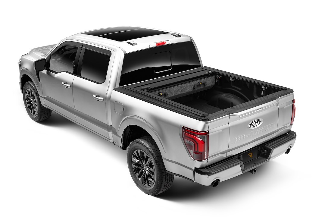 Retrax Tonneau Cover, Retraxpro Ez-Off™ FRC-4000, Manual Retractable, Removable Canister, Low Profile, Powder Coated Matte Black, Aluminum – R-T-80482