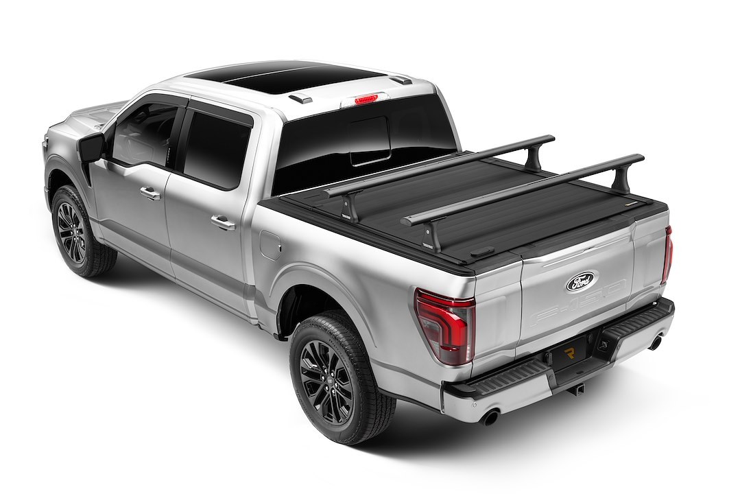 Retrax Tonneau Cover, Retraxpro Ez-Off™ FRC-4000, Manual Retractable, Removable Canister, Low Profile, Powder Coated Matte Black, Aluminum – R-T-80482