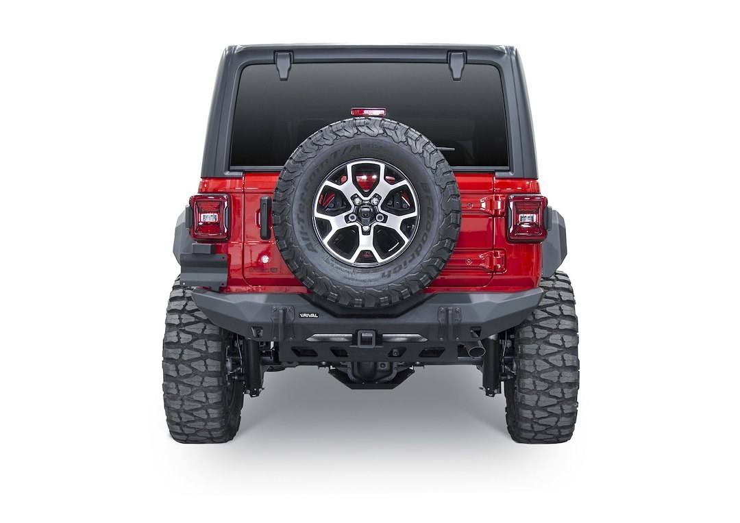 Rival Bumper, One Piece Stubby Design, Direct-Fit, Mounting Hardware Included, Without Grille Guard, Without Winch Mount – 2D.2709.1-NL