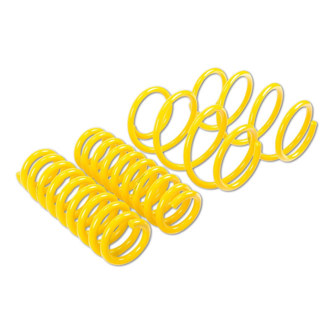 Suspens Tech Lowering Kit, Sporttech, 0.8 Inch Front/ 0.8 Inch Rear Drop, Yellow, Without Shocks, With Front and Rear Coil Springs – 65838