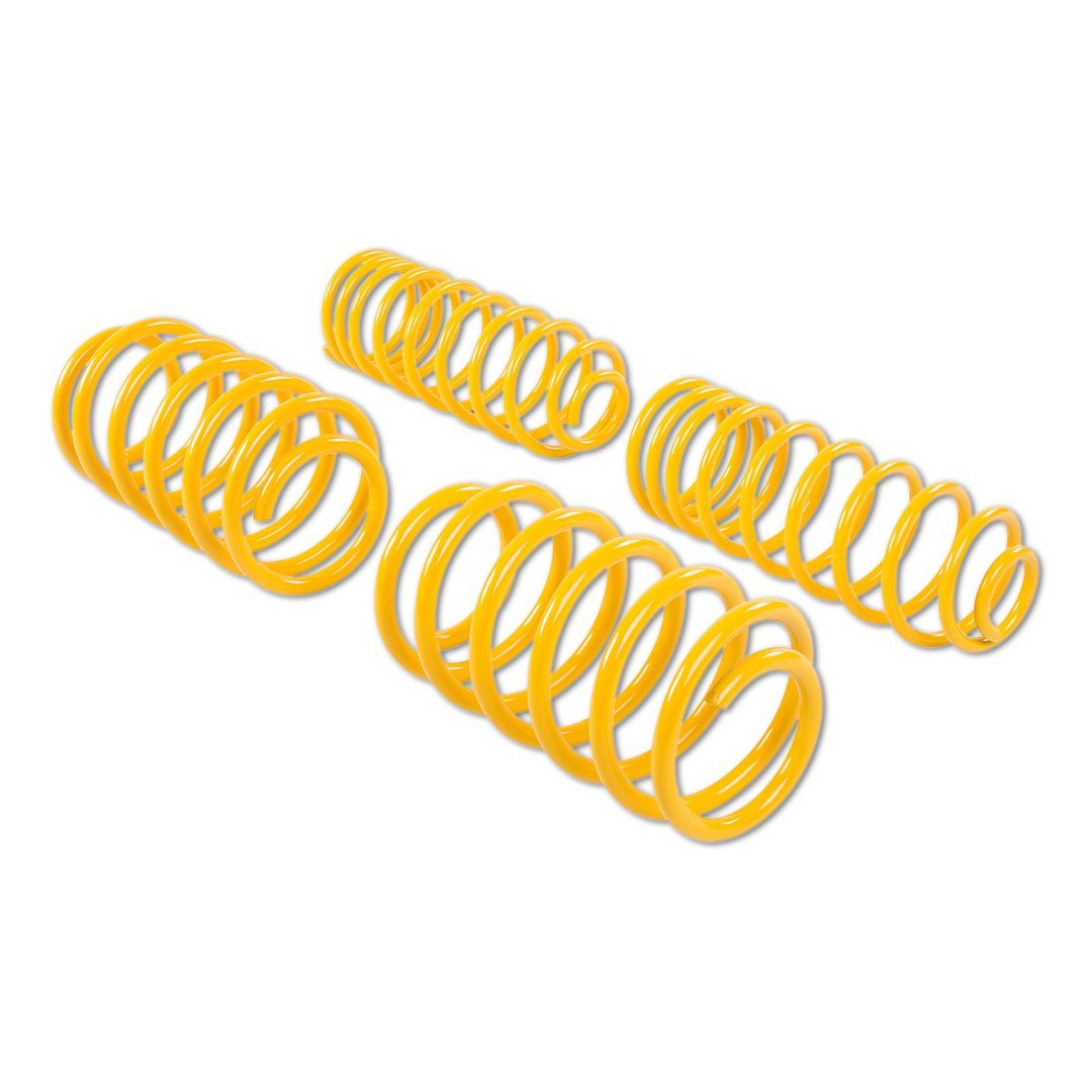 Suspens Tech Lowering Kit, Sporttech, 0.8 Inch Front/ 0.8 Inch Rear Drop, Yellow, Without Shocks, With Front and Rear Coil Springs – 65838