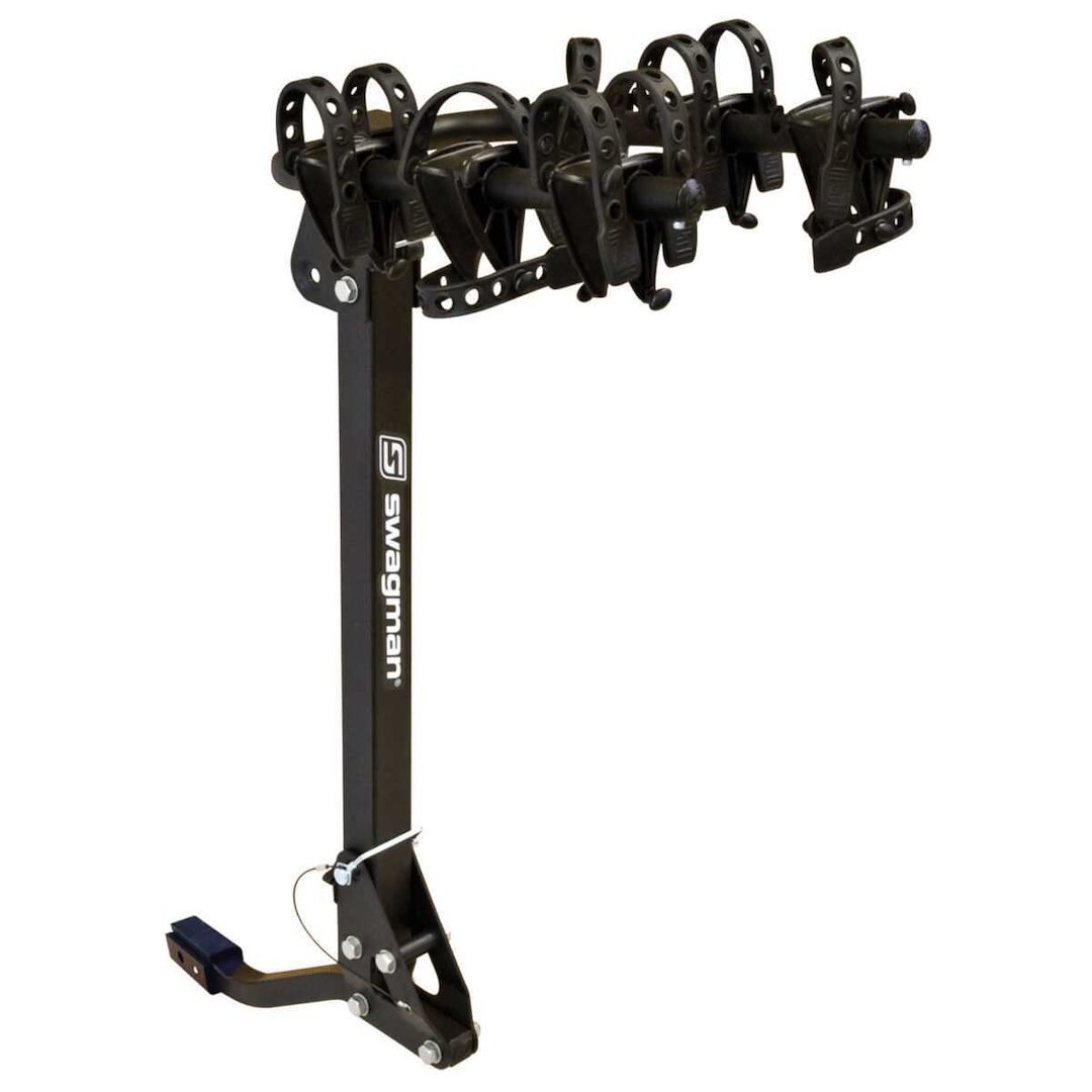 Swagman Bike Rack, Trailhead, 1-1/4 Inch and 2 Inch Receiver Hitch Mount, Holds 3 Bikes, Up to 100 Pound Weight Capacity – 63365