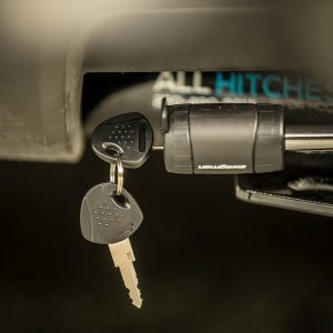 Swagman Trailer Hitch Pin, Barbell, 1/2 Inch Diameter, Class I/II, With Keyed Lock, Single – 64029