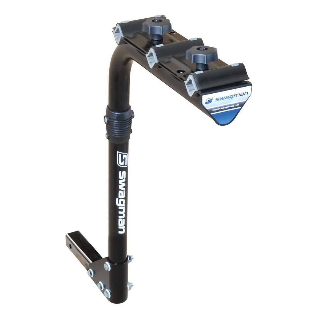 Swagman Bike Rack, Original 3, 2 Inch Receiver Hitch Mount, Holds 3 Bikes, Up to 100 Pound Weight Capacity, Bike Frame Clamp, With Lock – 64152