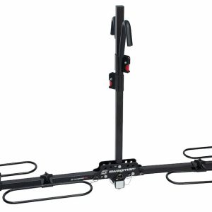 Swagman Bike Rack, Xc 2, 1-1/4 Inch and 2 Inch Receiver Hitch Mount, Holds 2 Bikes, Up to 70 Pound Weight Capacity, Bike Wheel Rests IN Loop – 64650