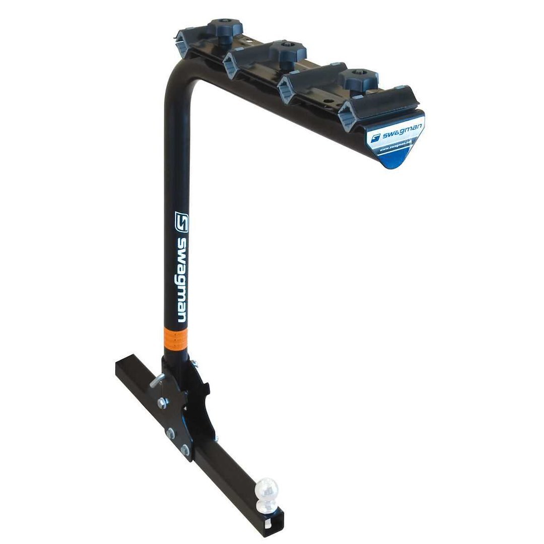 Swagman Bike Rack, Original 4, 2 Inch Receiver Hitch Mount, Holds 4 Bikes, Up to 100 Pound Weight Capacity, Bike Frame Clamp, Without Lock – 64675