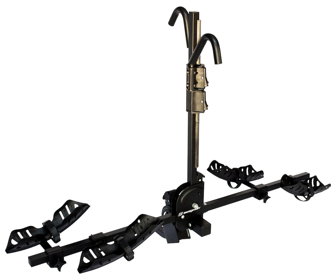 Swagman Bike Rack, Chinook, 1-1/4 Inch and 2 Inch Receiver Hitch Mount, Holds 2 Bikes, Up to 90 Pound Weight Capacity – 64683