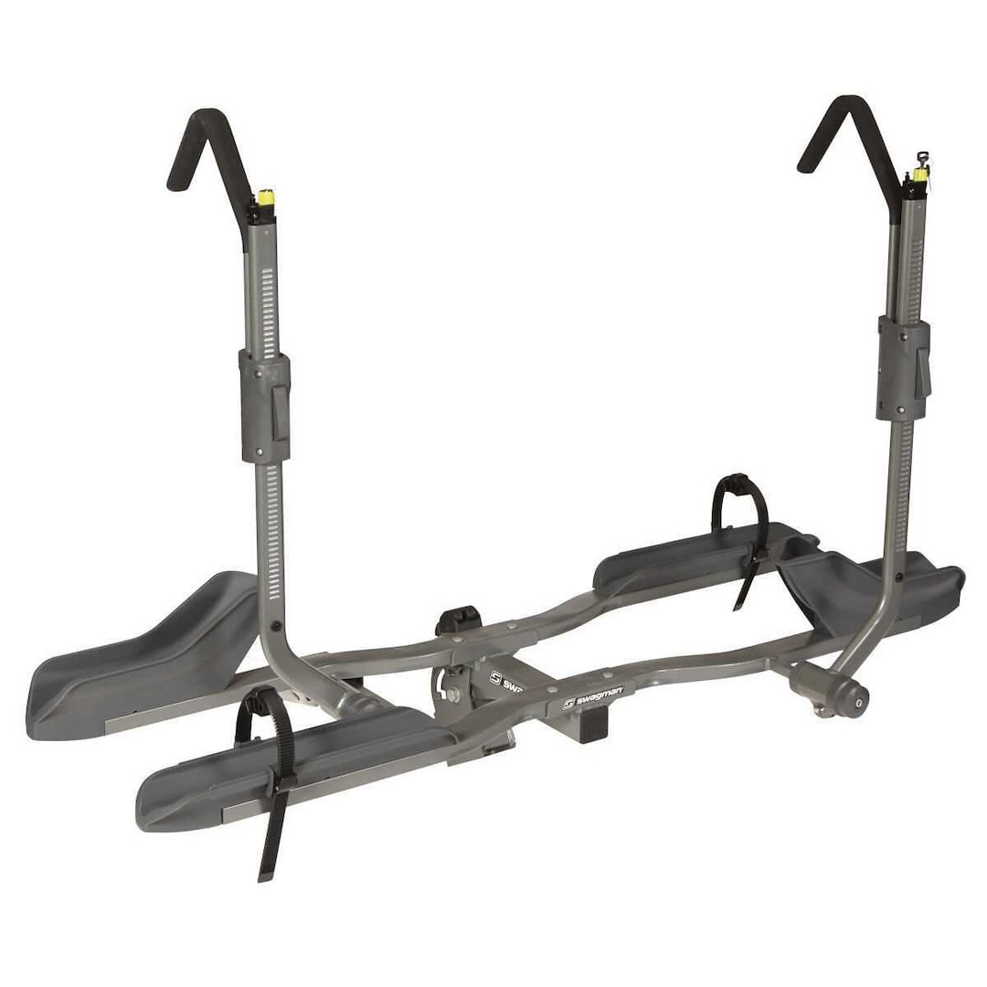 Swagman Bike Rack, Semi 2.0, 1-1/4 Inch and 2 Inch Receiver Hitch Mount, Holds 2 Bikes, Up to 90 Pound Weight Capacity – 64686