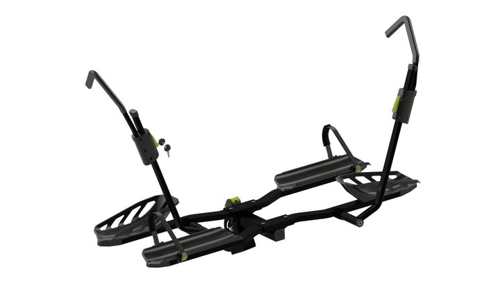 Swagman Bike Rack, Skaha, Holds 2 Bikes, Wheel Trays Accommodate Up to 5 Inch Wide Tires, Zero Frame Contact, 60 Pound Per Bike Capacity – 66686