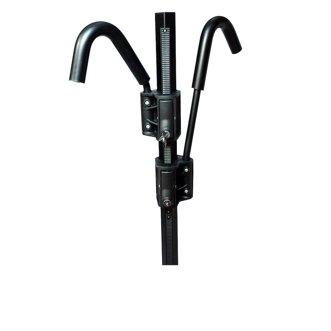 Swagman Bike Rack, E-Spec, 2 Inch Receiver Hitch Mount, Holds 2 Bikes, 80LBS Per Bike Weight Capacity, Bike Wheels Strapped to Wheel Trays – 66689