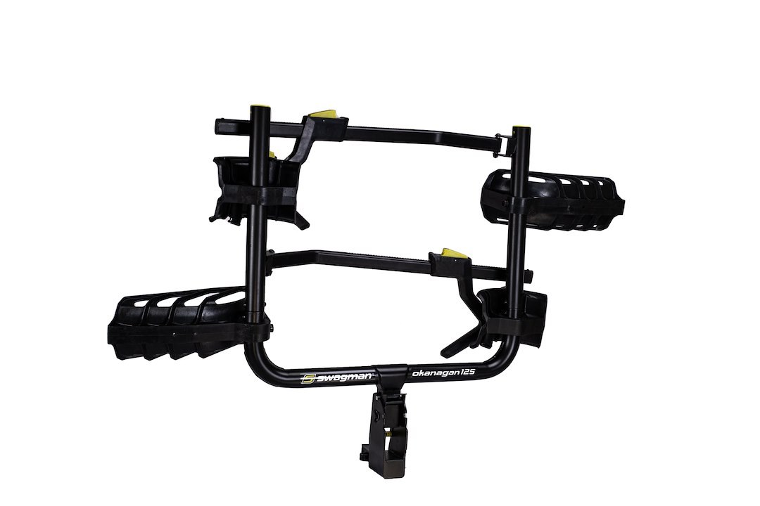 Swagman Bike Rack, Okanagan 125, 1-1/4 Inch and 2 Inch Receiver Mount, Holds 2 Bikes – 66705