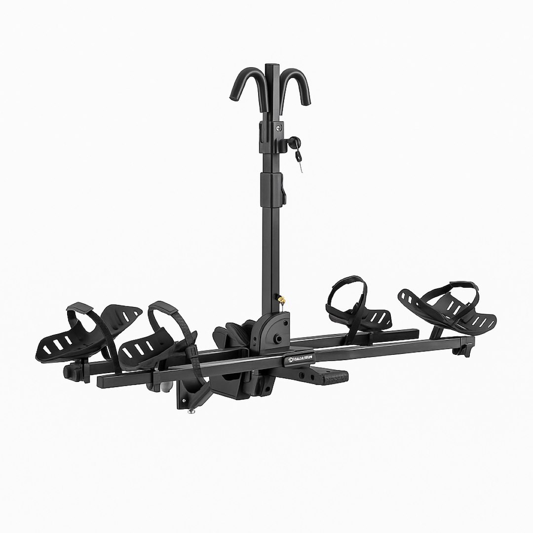 Swagman Bike Rack, 1-1/4 Inch and 2 Inch Receiver Hitch Mount, Fits Wheel Diameter 20 Inch to 29 Inch and Max 5 Inch Tire Width, Holds 2 Bikes – 67678