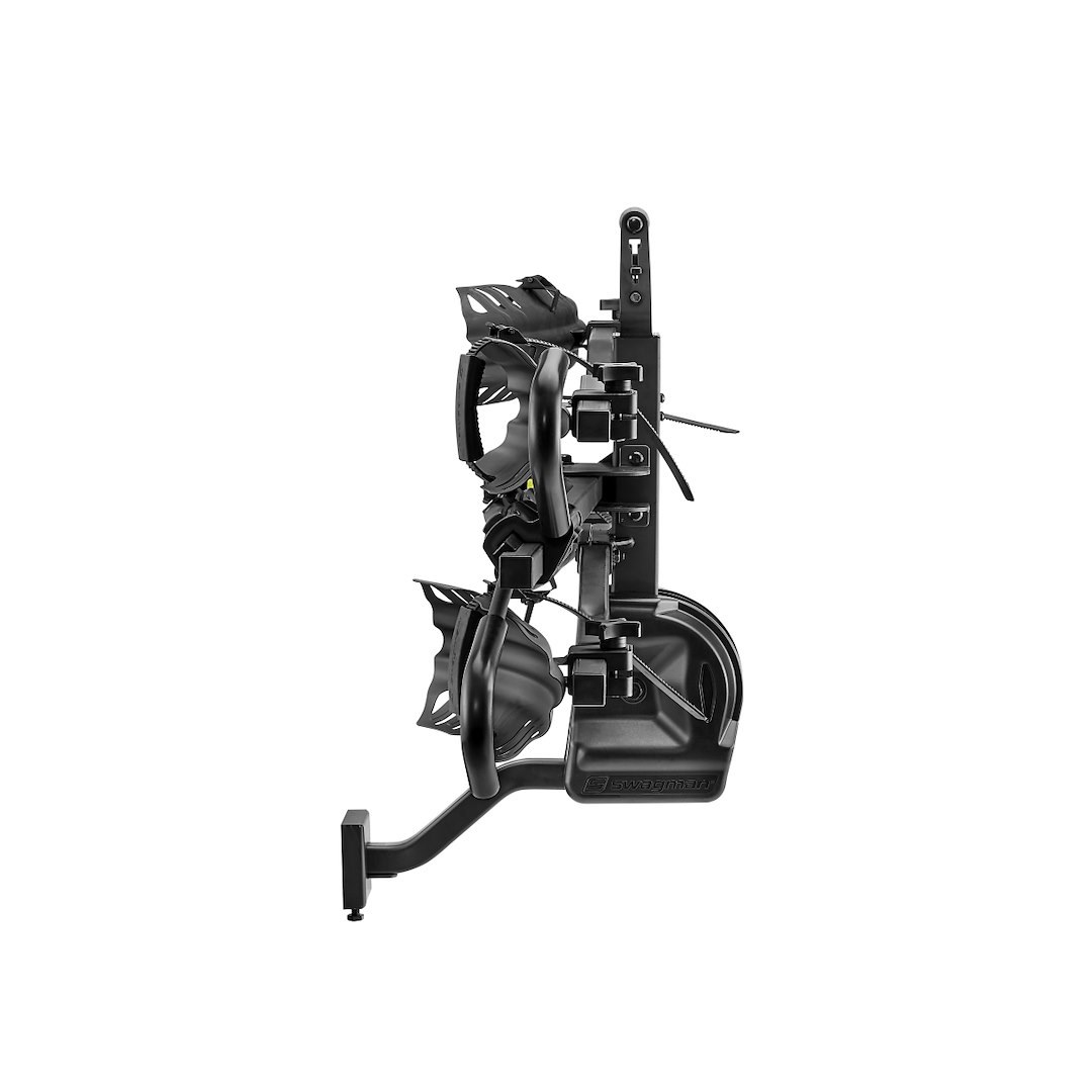 Swagman Bike Rack, 1-1/4 Inch and 2 Inch Receiver Hitch Mount, Fits Wheel Diameter 20 Inch to 29 Inch and Max 5 Inch Tire Width, Holds 2 Bikes – 67678