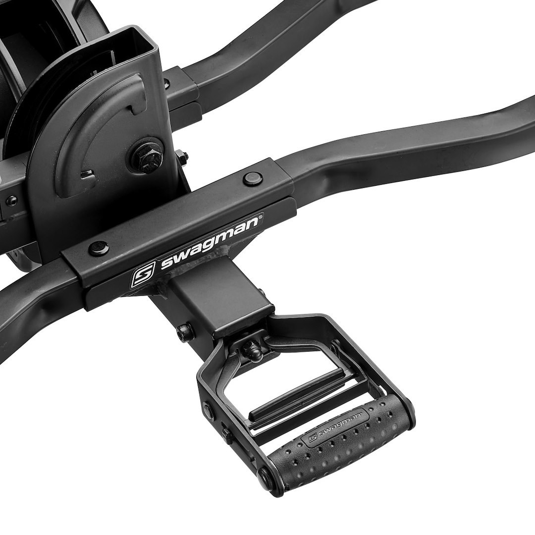 Swagman Bike Rack, 1-1/4 Inch and 2 Inch Receiver Hitch Mount, Fits Wheel Diameter 20 Inch to 29 Inch and Max 5 Inch Tire Width, Holds 2 Bikes – 67678