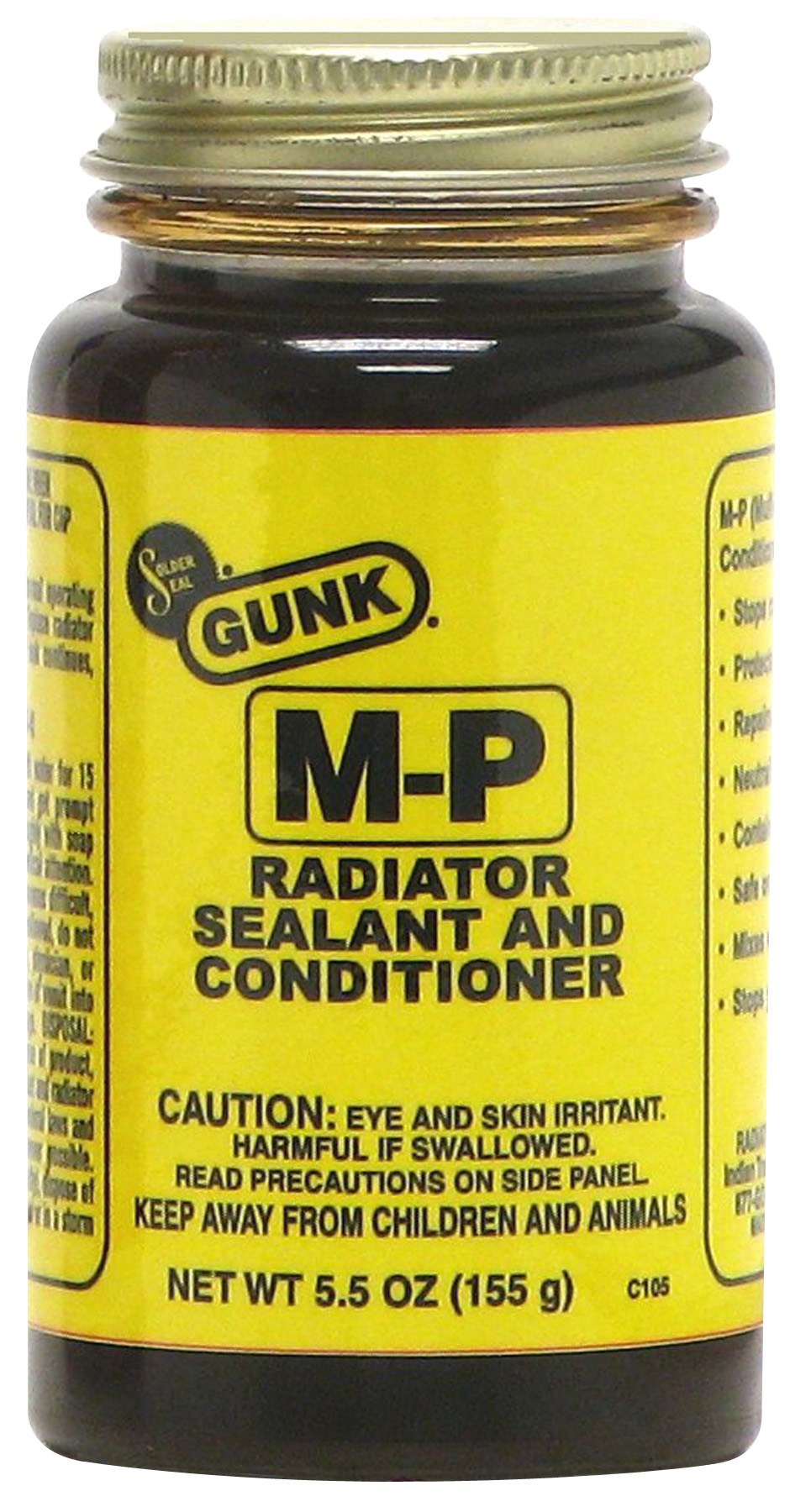 Solder Seal Radiator Sealer, Use to Seal Leaks/ Stops Head Gasket and Combustion Chamber Seepage/ Prevents Rust and Lime Formation – C105