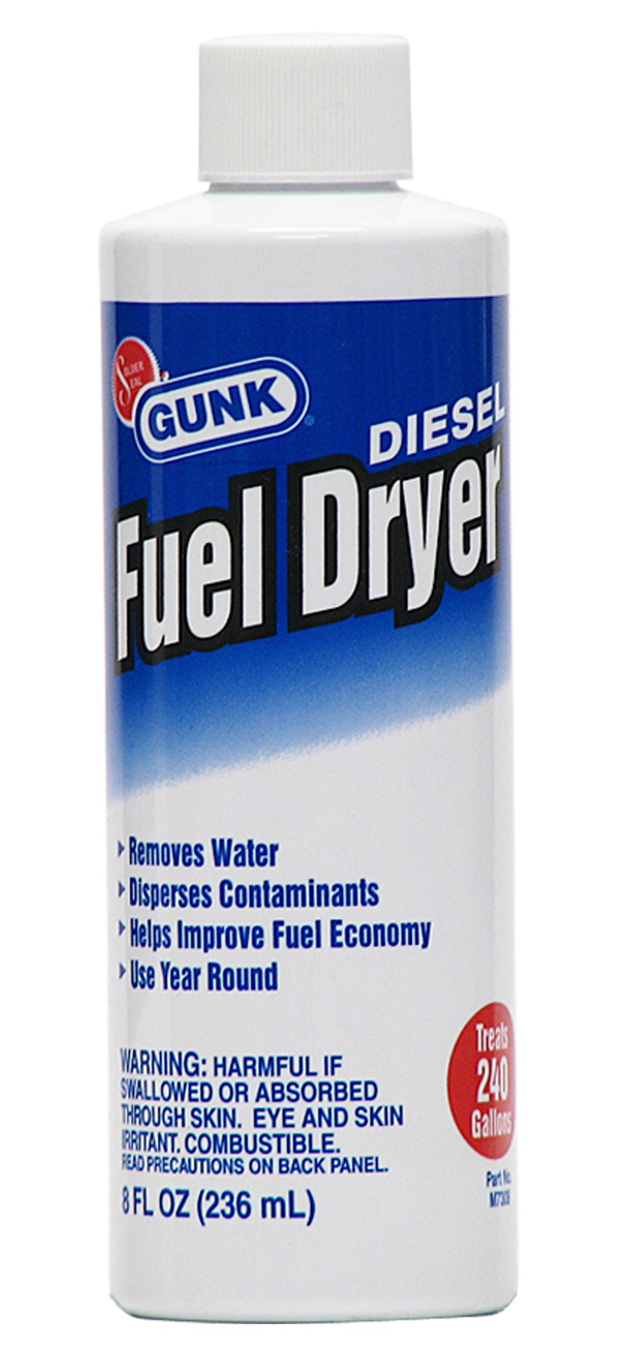 Solder Seal Fuel Additive, For Diesel, Improves Fuel Economy/Removes Water/ Fuel Dryer, 8 Ounce Bottle – M7308
