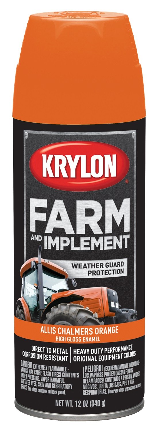 VHT Paint, Krylon, Farm and Implement Paint, Allis Chalmers Orange, Aerosol Can, 12 Ounce – 1940