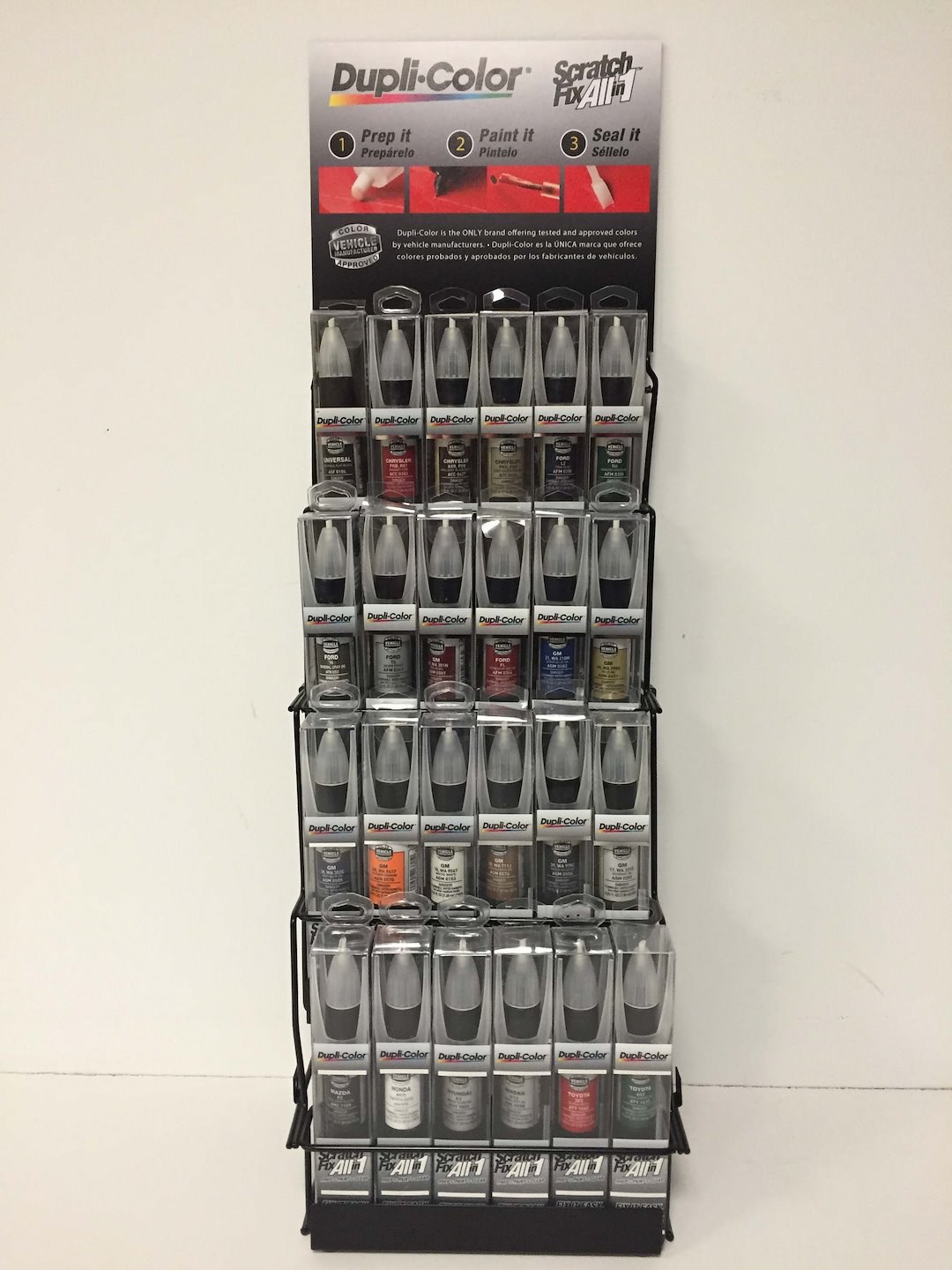 VHT Point of Purchase Display Header Card, 24 Tube Display Rack Header – 24TUBEHDRTR