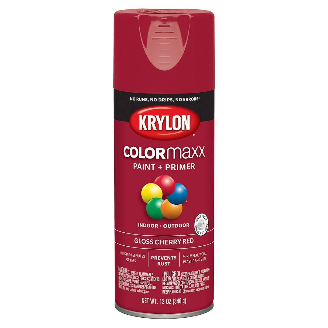 VHT Multi Purpose Paint, Krylon ® Colormaxx ™, Gloss Cherry Red, 12 Ounce Aerosol Can – 5511