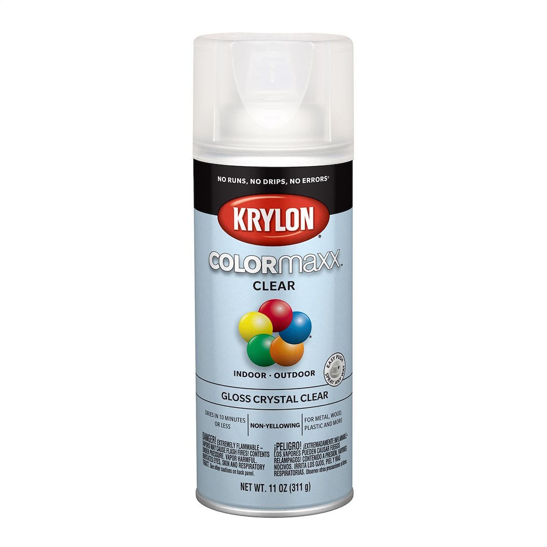 VHT Multi Purpose Paint, Krylon ® Colormaxx ™, Acrylic Gloss Crystal Clear, 11 Ounce Aerosol Can – 5515
