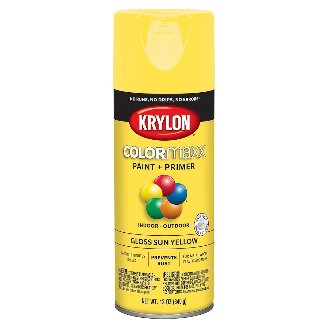 VHT Multi Purpose Paint, Krylon ® Colormaxx ™, For Use on Wood/ Metal/ Wicker/ Plastic/ Paper Mache/ Glass/ Plaster/Ceramic/ Fabric and Paper – 5541