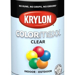 VHT Multi Purpose Paint, Krylon ® Colormaxx ™, Acrylic Satin Crystal Clear, 11 Ounce Aerosol Can – 5562
