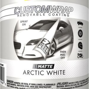 VHT Paint, Custom Wrap, Removable Coating, Matte Arctic White, Can, 1 Quart – CWBQ798
