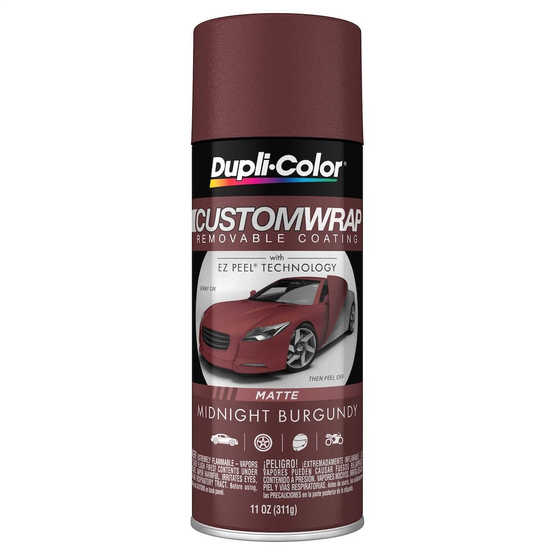 VHT Paint, Custom Wrap, Removable Coating, Matte Midnight Burgundy, Aerosol Can, 11 Ounce – CWRC811