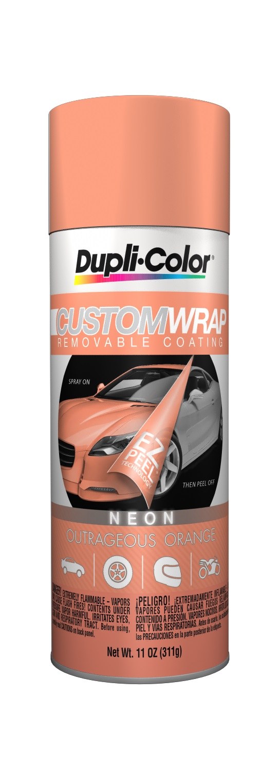 VHT Paint, Custom Wrap, Removable Coating, Outrageous Orange, Aerosol Can, 11 Ounce – CWRC860