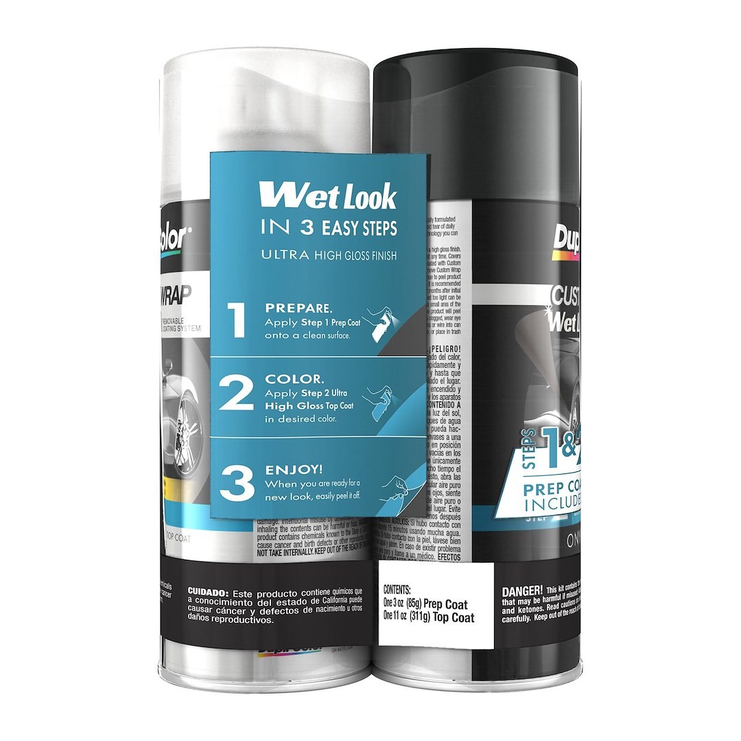 VHT Paint, Custom Wrap Wet Look, Removable Coating, Black Onyx, Aerosol Can, 12 Ounce – CWRC880