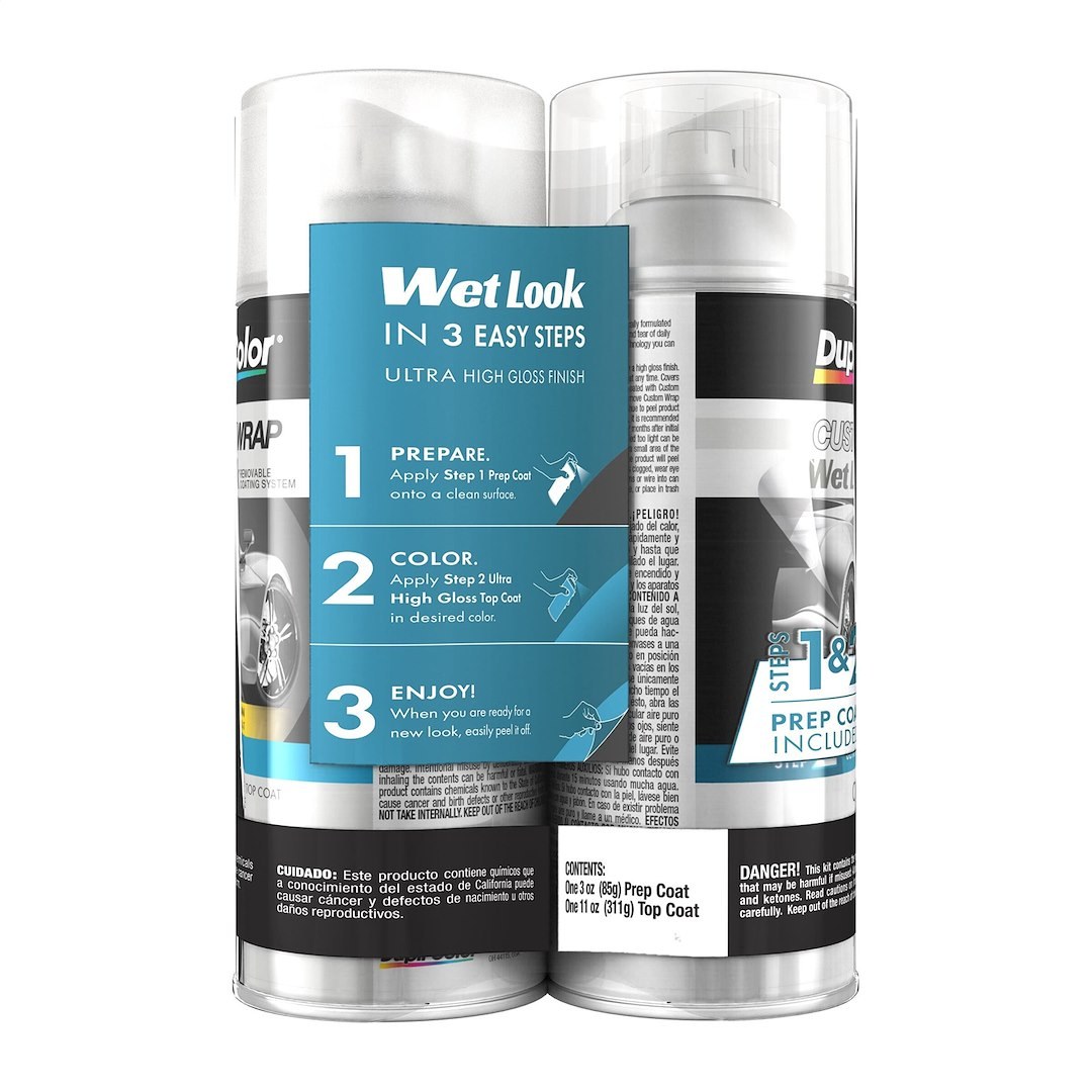 VHT Paint, Custom Wrap Wet Look, Removable Coating, Gloss Clear, Aerosol Can, 12 Ounce – CWRC886