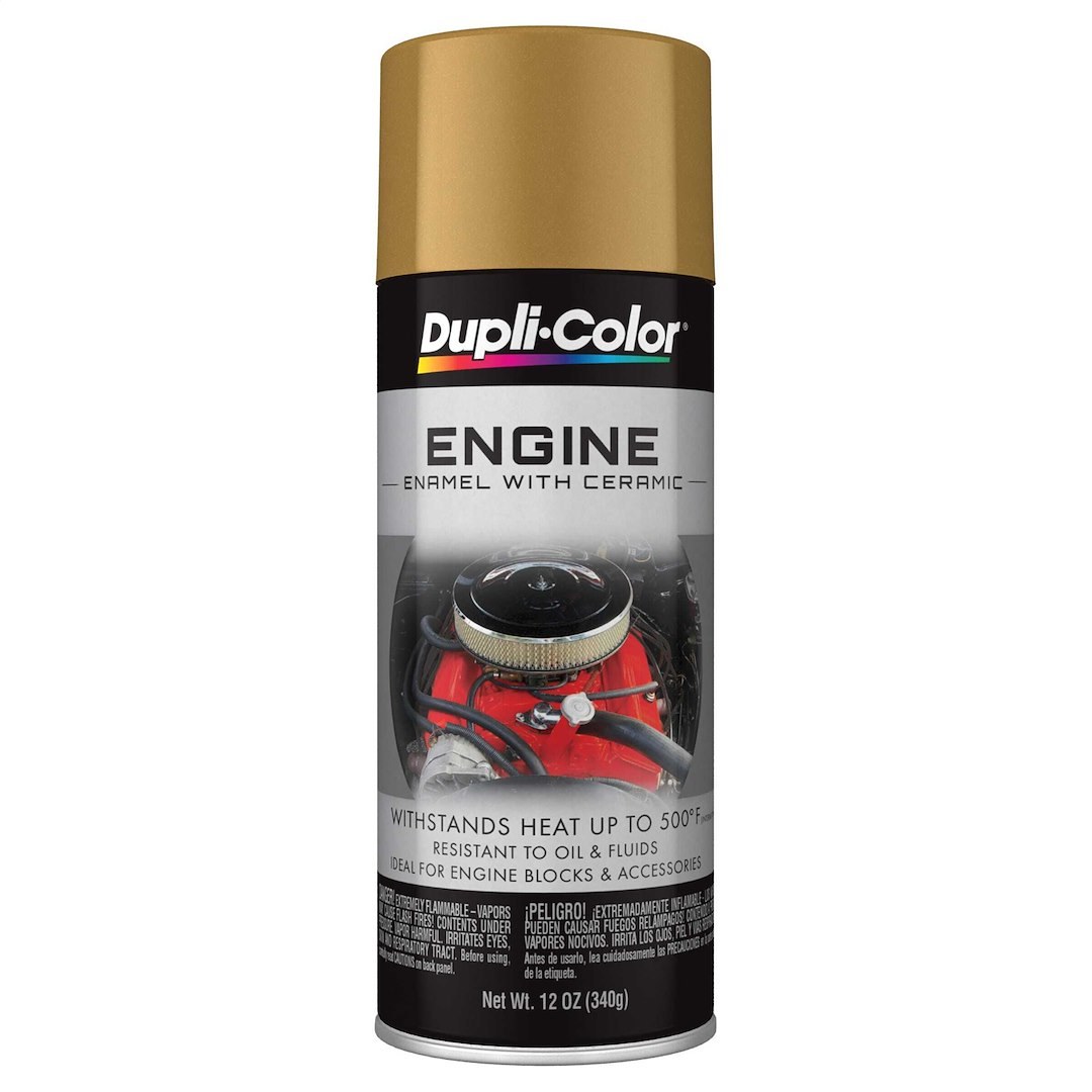 VHT Engine Paint, Heat Resistant to 500 Degrees Fahrenheit, Universal Gold, 12 Ounce Aerosol Spray Can – DE1604