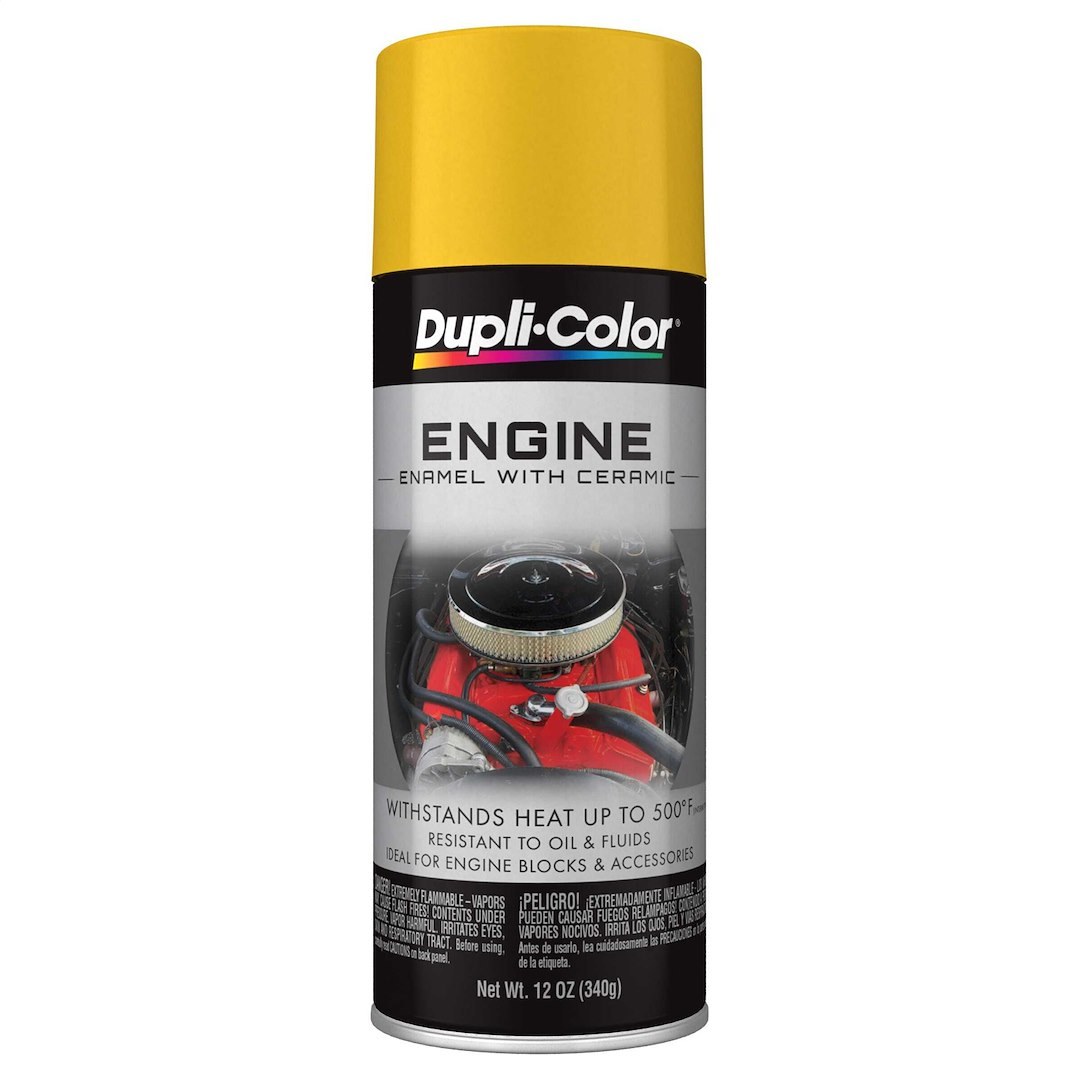 VHT Engine Paint, Heat Resistant to 500 Degrees Fahrenheit, Daytona Yellow, 12 Ounce Aerosol Spray Can – DE1642