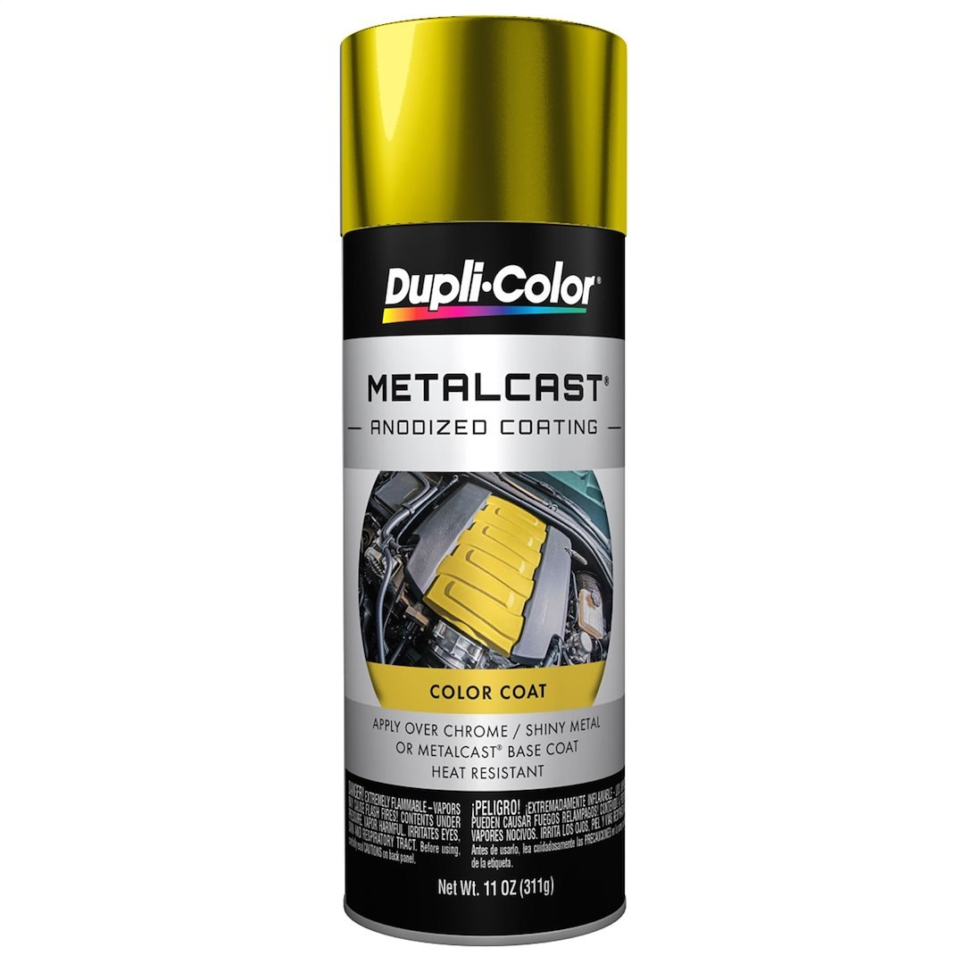 VHT Paint, Metalcast ™, Heat Resistant to 500 Degree Fahrenheit, Anodized Yellow, Aerosol Can, 11 Ounce – MC202