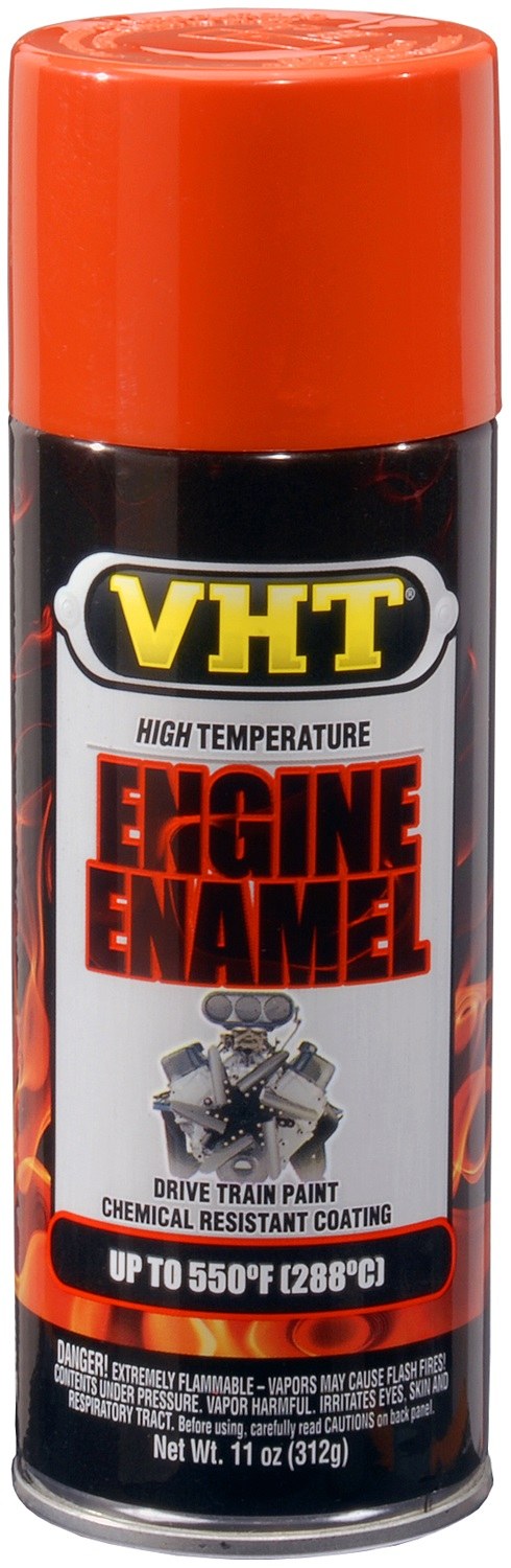 VHT Engine Paint, Heat Resistant to 550 Degrees Fahrenheit, Chrysler Hemi-Orange, 11 Ounce Aerosol Spray Can – SP120
