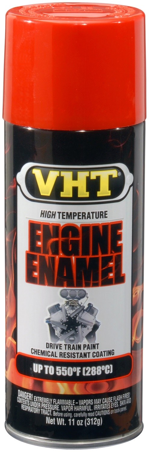 VHT Engine Paint, Heat Resistant to 550 Degrees Fahrenheit, Chevy Orange, 11 Ounce Aerosol Spray Can – SP123