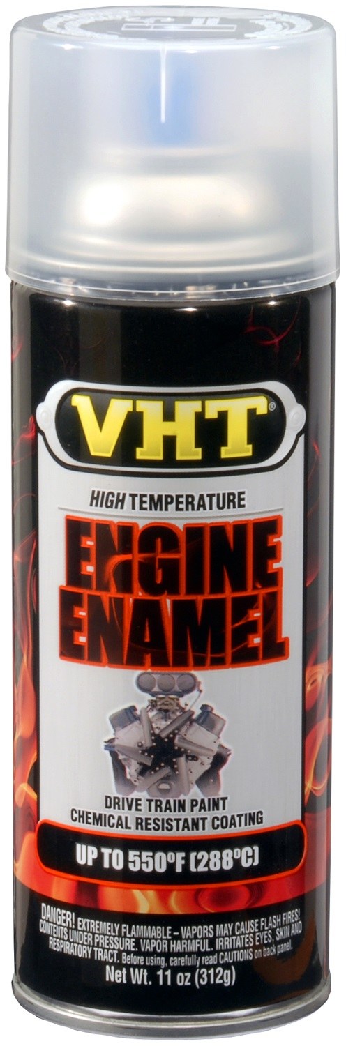 VHT Engine Paint, Heat Resistant to 550 Degrees Fahrenheit, Gloss Clear, 11 Ounce Aerosol Spray Can – SP145