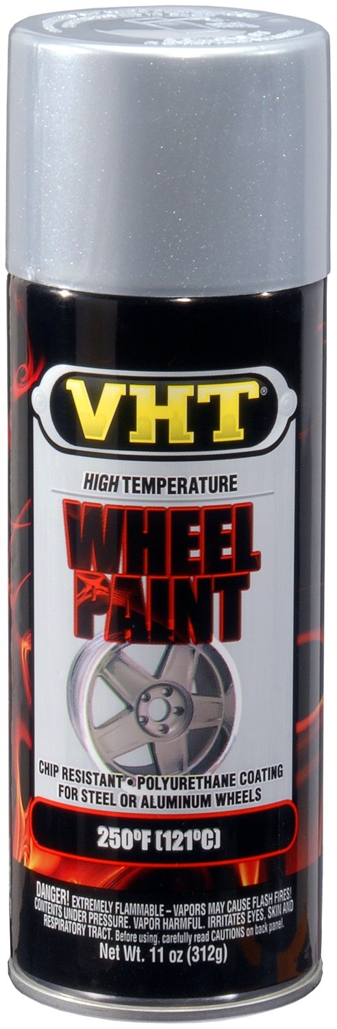 VHT Wheel Paint, Use to Protect Wheels Against Salt/ Rocks/ Brake Dust/ Chipping/ Cracking/ Fading, Chevy Rally Silver – SP186