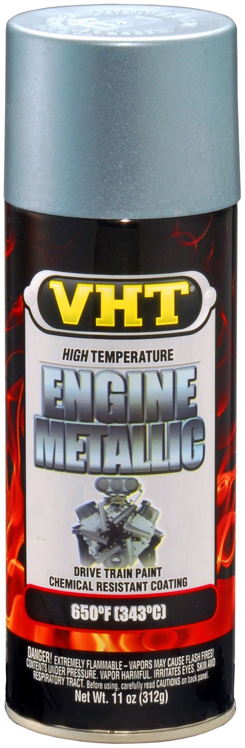 VHT Paint, Vht Engine Metallic ™, Heat Resistant to 650 Degrees Fahrenheit, Titanium Silver Blue, Aerosol Spray Can, 11 Ounce – SP403