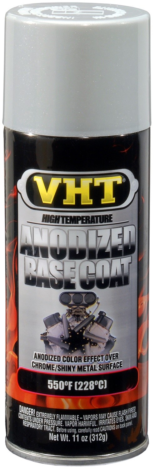 VHT Paint, Vht Anodized, Heat Resistant to 550 Degrees Fahrenheit, Base Silver, Aerosol Spray Can, 11 Ounce – SP453