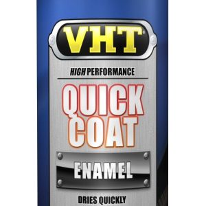 VHT Paint, Vht Quick Coat ™, Gloss Finish for Wood/ Metal/ Sealed Plaster and Masonry Surfaces, Satin Black, Aerosol Can, 11 Ounce – SP527
