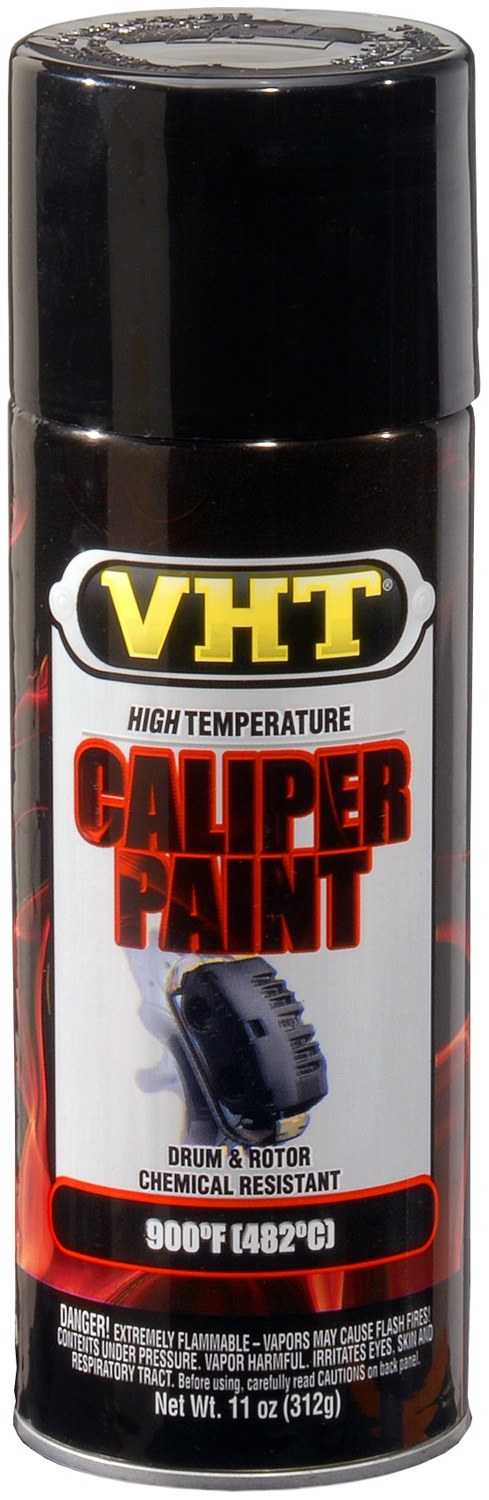 VHT Caliper Paint, Heat Resistant to 900 Degrees Fahrenheit, Gloss Black, 11 Ounce Aerosol Spray Can – SP734