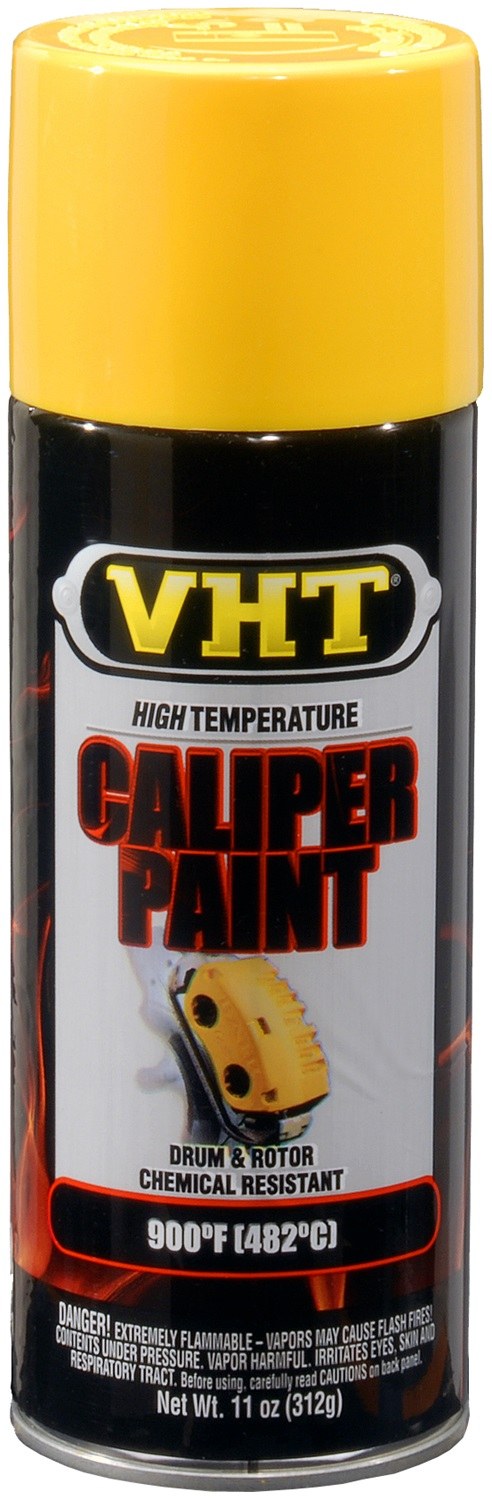 VHT Caliper Paint, Heat Resistant to 900 Degrees Fahrenheit, Bright Yellow, 11 Ounce Aerosol Spray Can – SP738